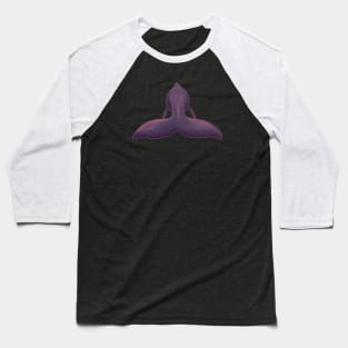 Purple Whale 2 Baseball T-Shirt